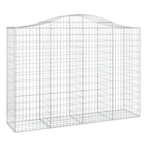 vidaXL Gabionen mit Hochbogen 40Stk 200x50x140/160cm Eisen 1562010
