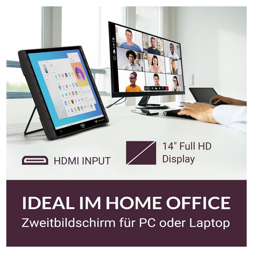 Xoro PTL 1450 V2 LCD-LED Fernseher (14 Zoll, inklusive 6 Monate freenet TV) – Bild 2